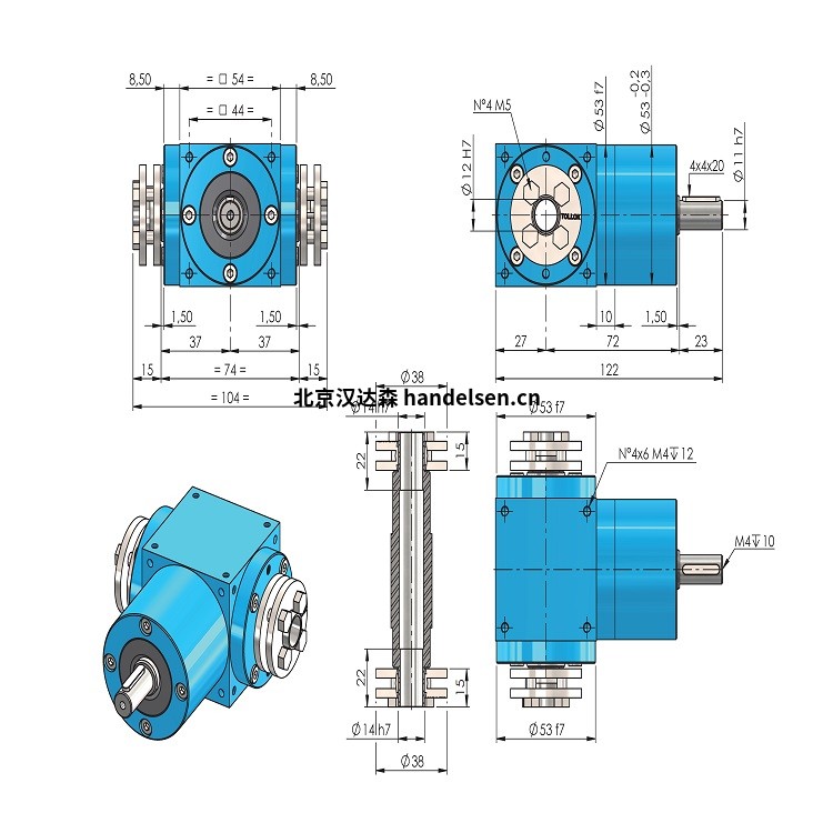 unimec 54 RA锥齿轮箱